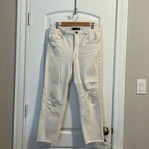 Kut from the Kloth distressed cropped jeans.
